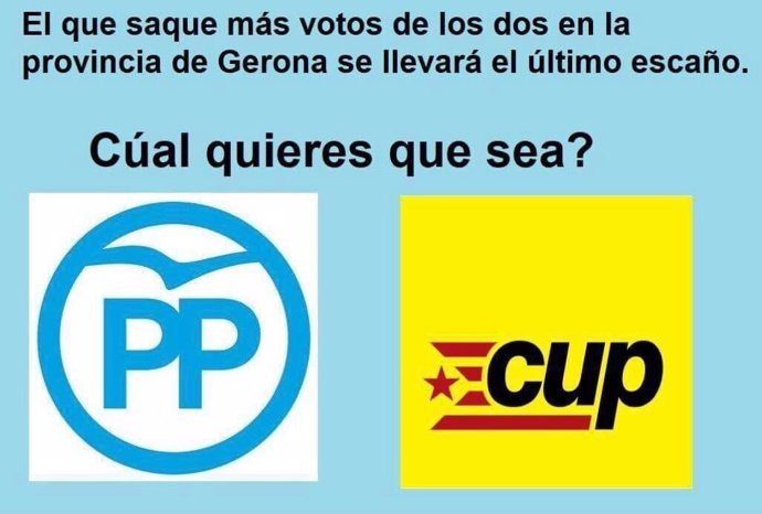 Mensaje de campaña del PP para las elecciones catalanas 
