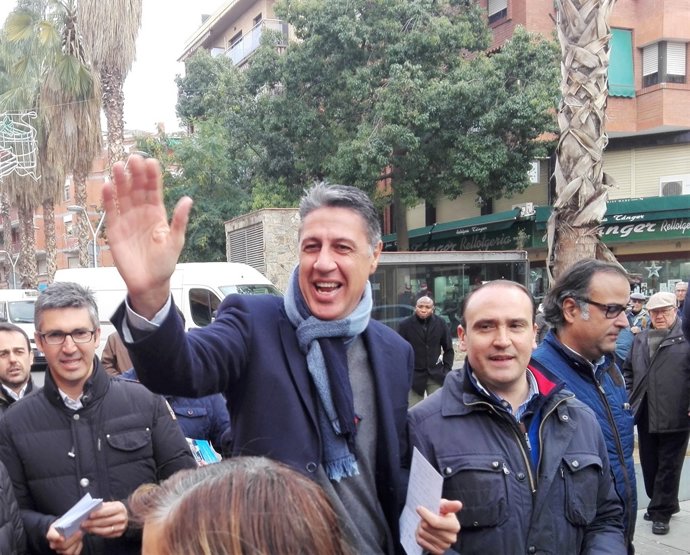 Xavier García Albiol (PP) en campanya a Santa Coloma de Gramenet