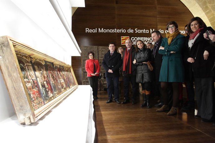 El president aragonès ha visitat aquest dimarts el Monestir de Sixena.