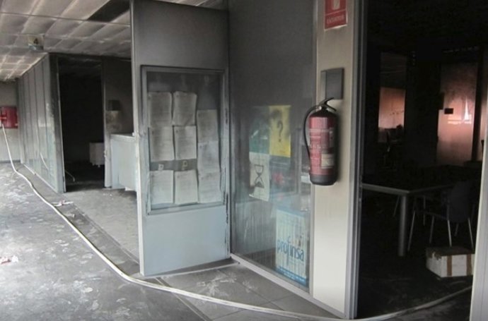 Incendio en los juzgados de València