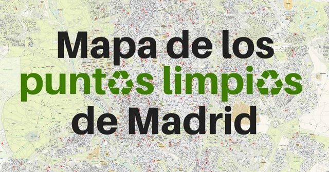 Mapa de puntos limpios de Madrid