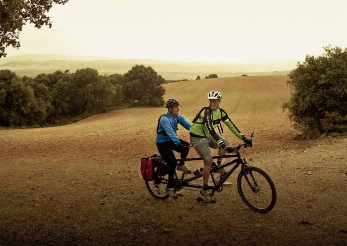 Sergio y Juanma en su viaje a Marruecos en tándem