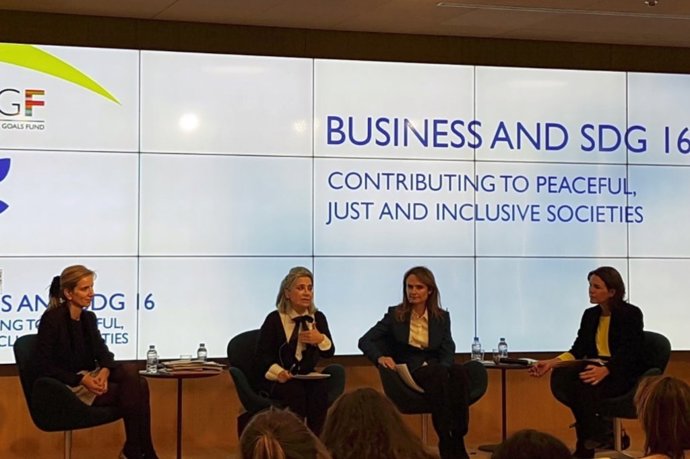 Presentación estudio 'Empresas y ODS 16: Contribuyendo a sociedades pacíficas, j