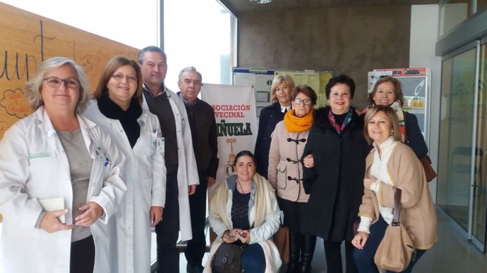 Participantes en la jonada de puertas abiertas del centro de salud Levante Sur