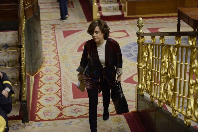 La vicepresidenta Soraya Sáenz de Santamaría 