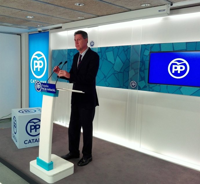 Roda de premsa de Xavier García Albiol, PP (Seu del PP)