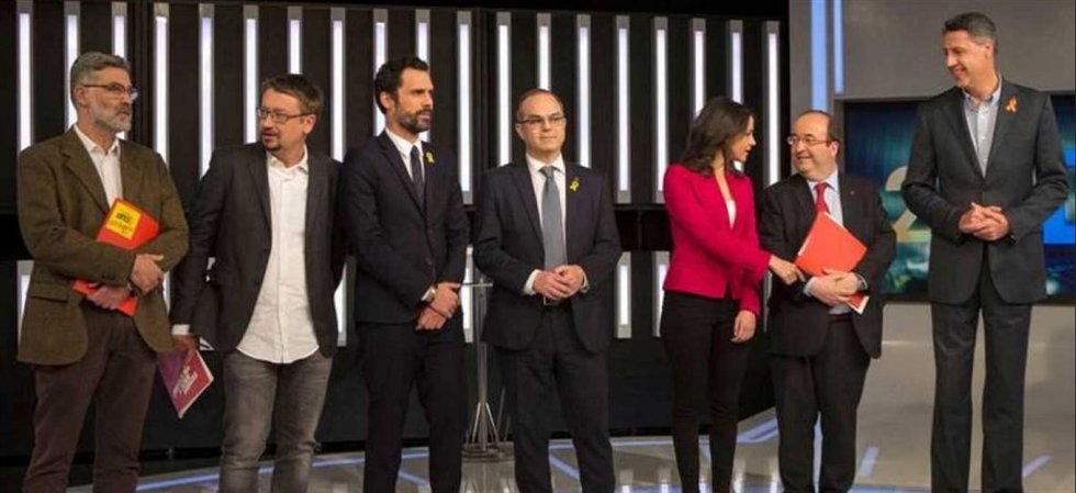 Los candidatos catalanes en el debate 