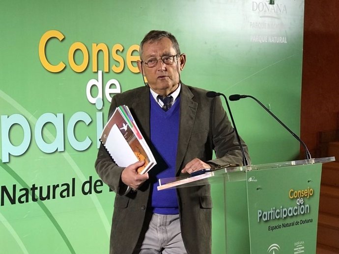El presidente del Consejo de Participación de Doñana, Miguel Delibes. 