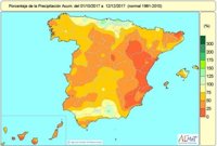 Las últimas lluvias reducen la falta de lluvias acumulada desde octubre hasta el 45%, pero el déficit acusado persiste