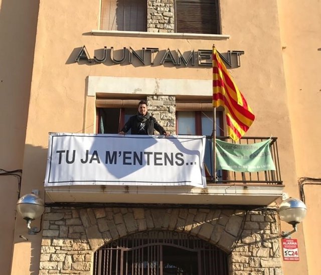 El alcalde de La Fuliola (Lleida), Eduard Piera, en el Ayuntamiento 