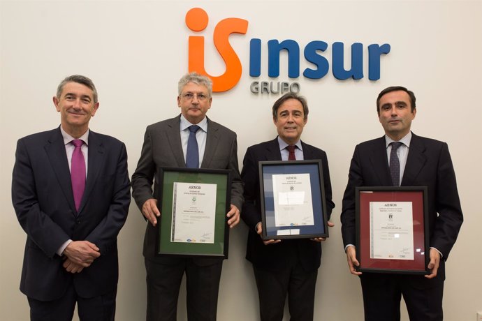 Grupo Insur recibe certificados de Aenor para todas sus actividades