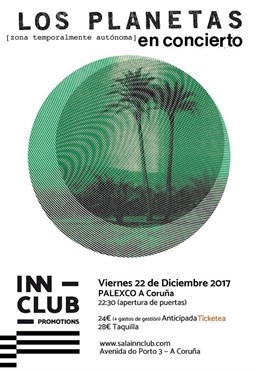 El concierto de Los Planetas será en Palexco