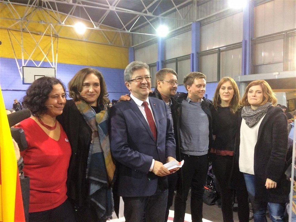 X.Domènech, A.Colau, E.Alamany, J.Albiach, S.Segovia, J.-L.Mélenchon, Owen Jones
