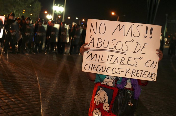 Protestas contra la nueva ley de seguridad de México