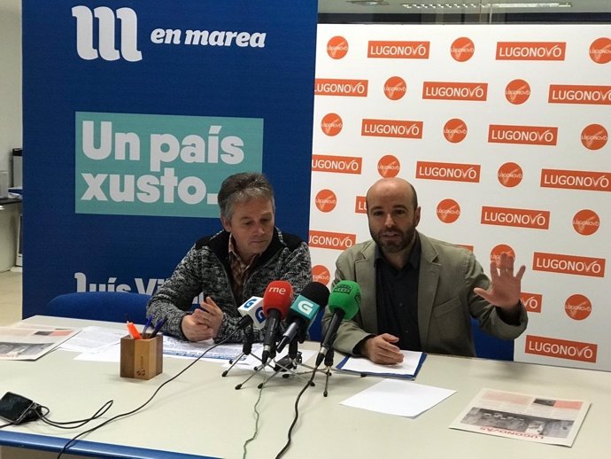 Rueda de prensa de Luís Villares  (En Marea) en Lugo