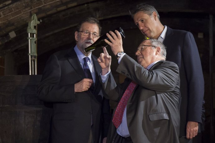 Fotos. Xavier García Albiol Y Mariano Rajoy En Las Cavas Freixenet