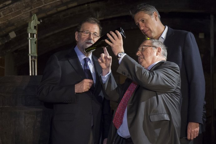 Fotos. Xavier García Albiol I Mariano Rajoy En Les Caves Freixenet