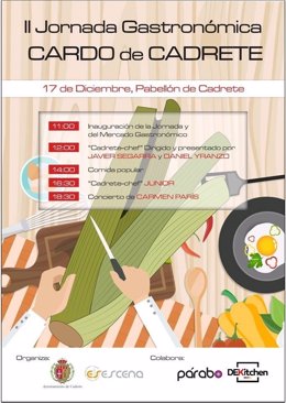 Cartel anunciador de la II Jornada Gastronómica dedicada al Cardo en Cadrete