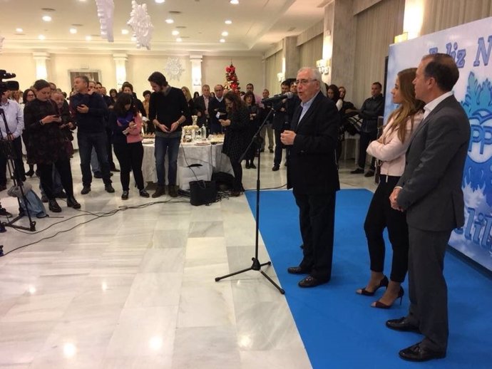 Imbroda, en su discurso en la copa de Navidad del PP de Melilla