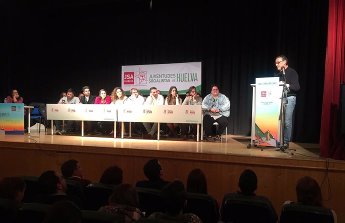 Ignacio Caraballo interviene en el Congreso de Juventudes Socialistas de Huelva