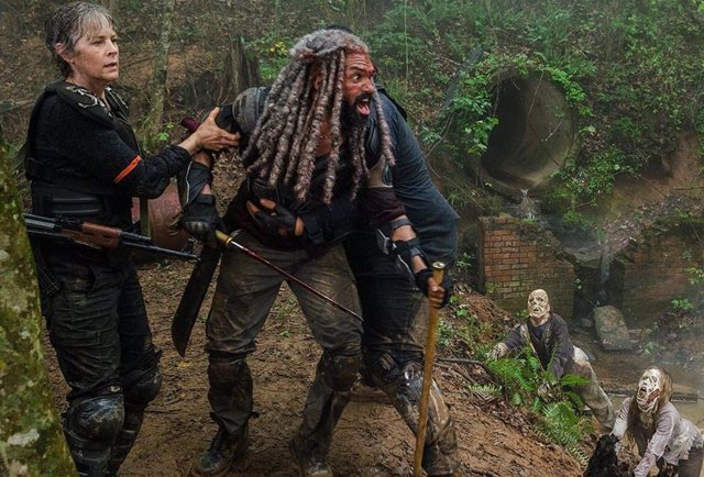 The Walking Dead Carol y Ezekiel