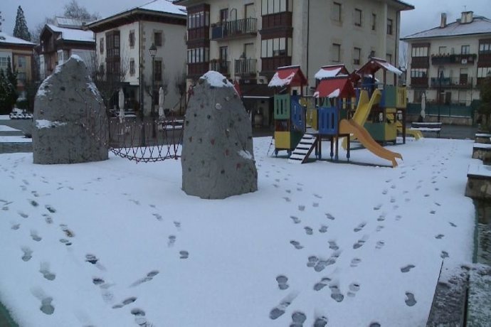 Nieve en Murgia (Álava)