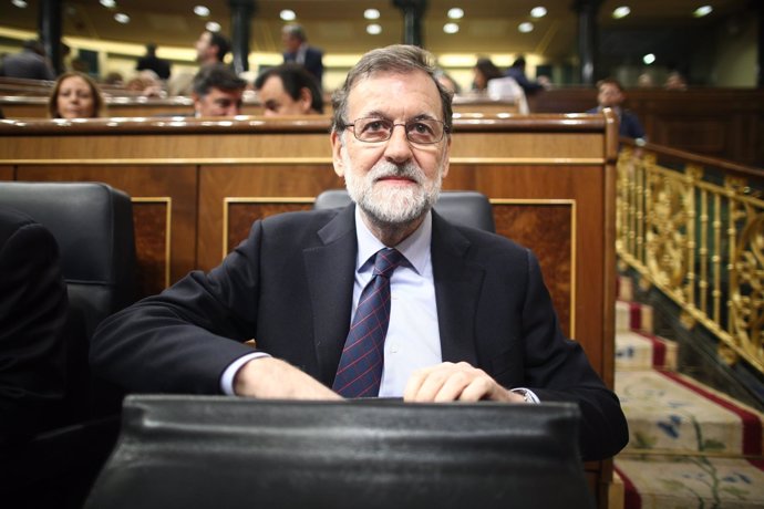 Rajoy en la sesión de control en el Congreso