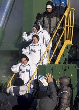 Astronautas expedición 54 a la ISS