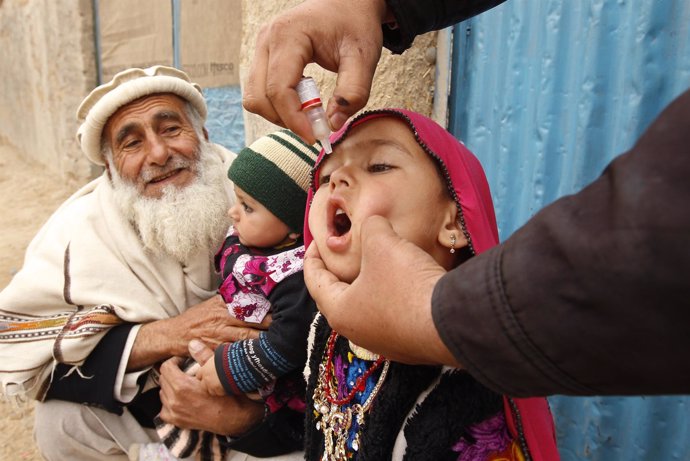 Campaña contra la polio en Afganistán