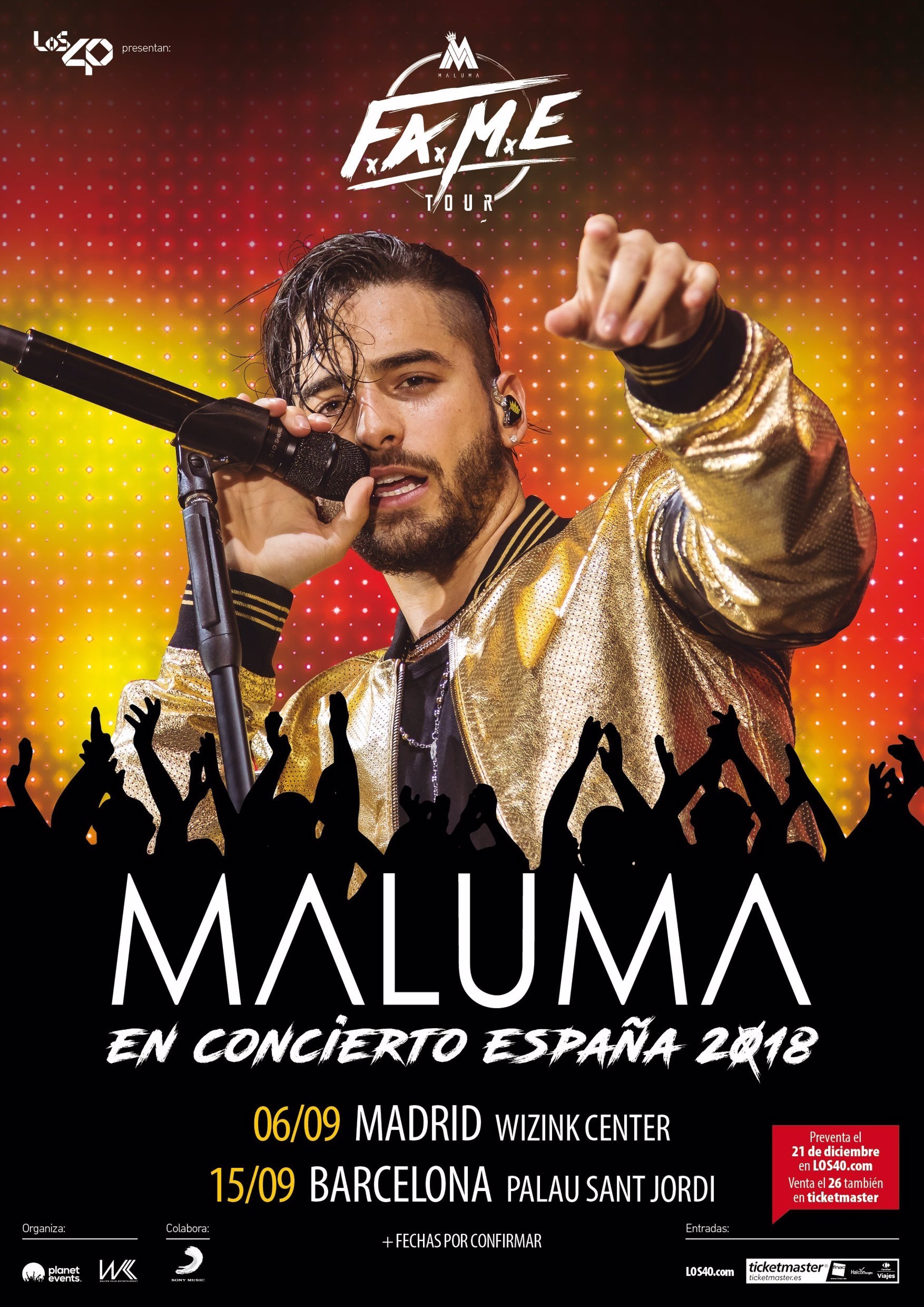 Maluma Anuncia Conciertos En Madrid Y Barcelona En Septiembre De 2018