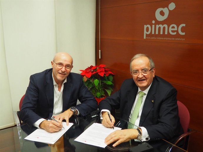 Carlos Grau (MWCapital) i Josep González (Pimec)
