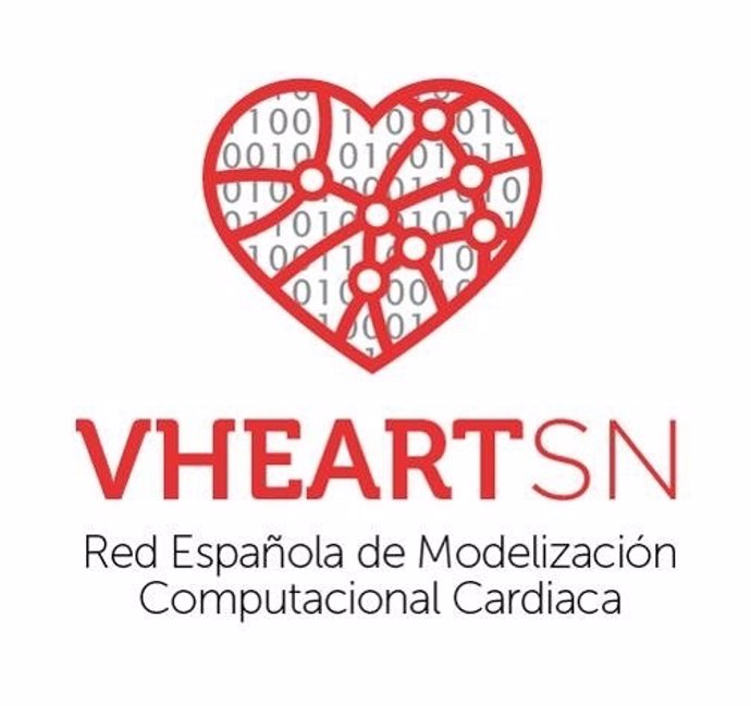 Logotip de la nova Xarxa Espanyola de Modelització Computacional Cardíaca