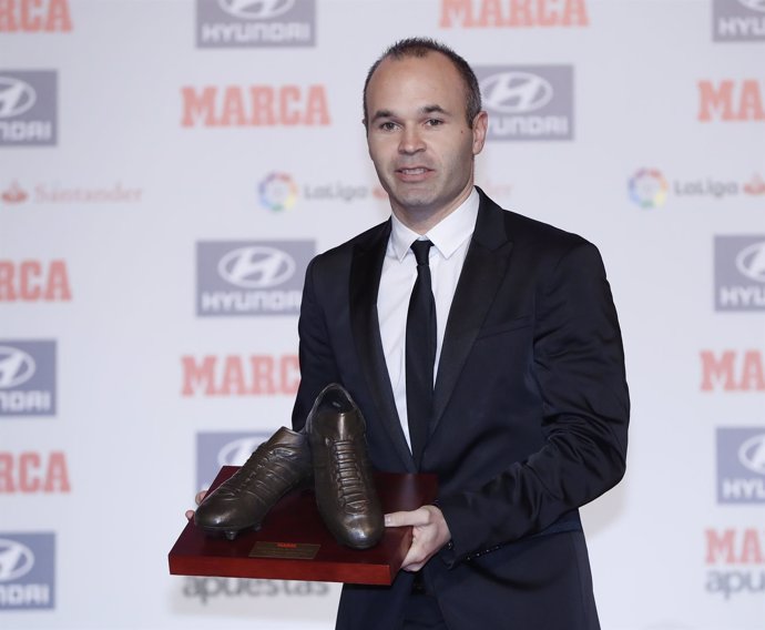 Andrés Iniesta en los Premios Marca