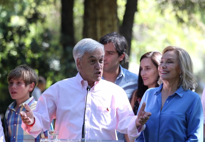 El candidato presidencial conservador en Chile, Sebastián Piñera
