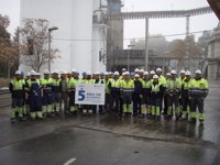 La fabrica de Cementos Cosmos en Córdoba celebra cinco años sin accidentes laborales