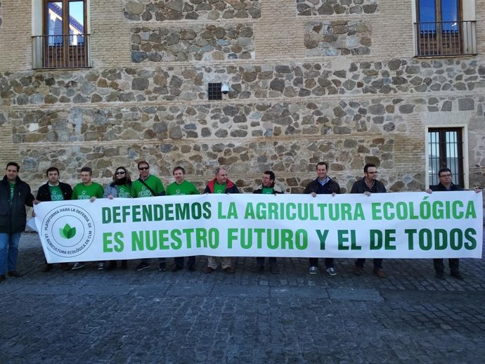 Concentración, agricultura ecológica, palacio fuensalida, toledo 