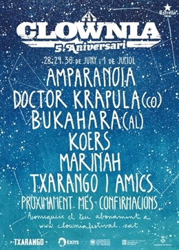 El Festival Clownia invitará a Amparanoia, Marinah, Doctor Krápula y  Bukahara