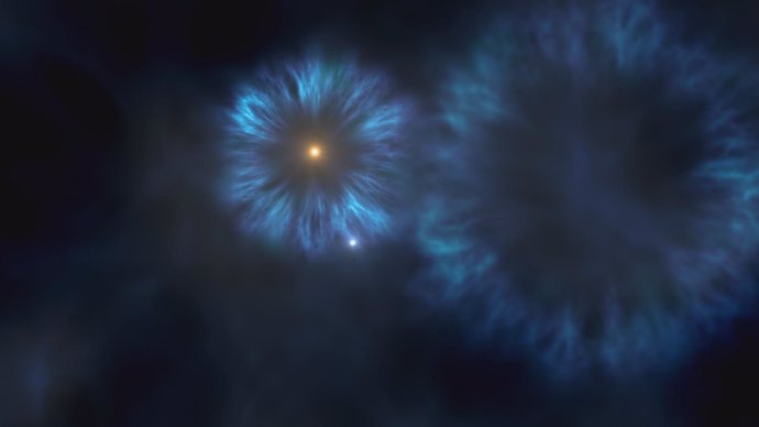 Imagen de la explosión de las primera estrellas masivas
