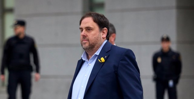 Junqueras llega a la Audiencia Nacional para declarar por rebelión