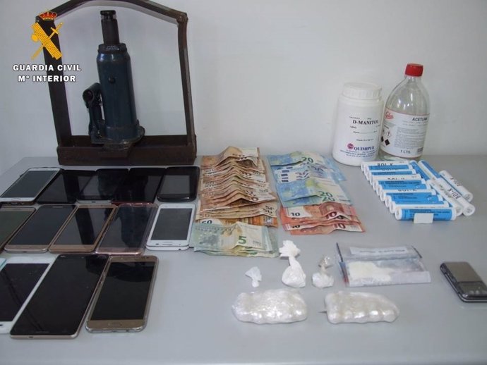Sustancias y efectos intevernidos a organización dedicada a tráfico de drogas