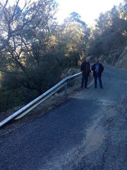Carretera entre El Palomar y Juntas de Muriel
