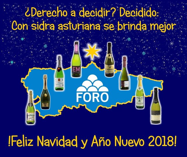Felicitación navideña de Foro Asturias