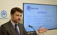 Beltrán Pérez celebra el "espaldarazo" del ministro de Fomento a las "reivindicaciones" de Sevilla