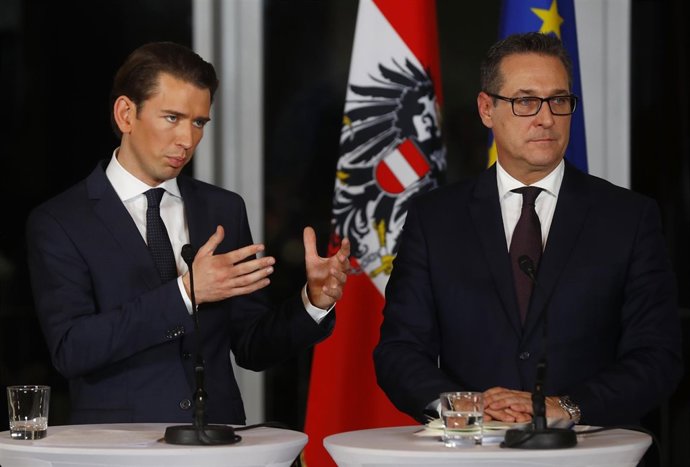 Sebastian Kurz y Heinz-Christian Strache