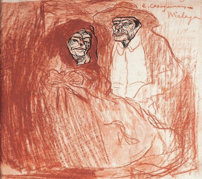 Un dibuix de Carles Casagemas i un oli de Josep Guinovart ingressen al MNAC