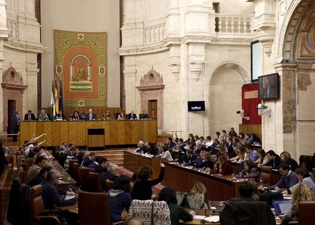 Imagen del Pleno del Parlamento de Andalucía