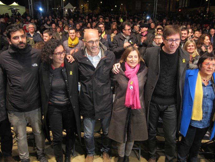  R.Wagensberg, M.Rovira, R.Romeva, C.Forcadell, C.Mundó I D.Bassa