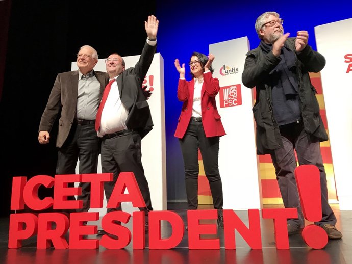 Josep Borrell, Miquel Iceta, Eva Granados i Antonio Balmón