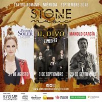 Pastora Soler, Il Divo con la Orquesta de Extremadura, y Manolo García actuarán en el 'Stone & Music Festival' 2018