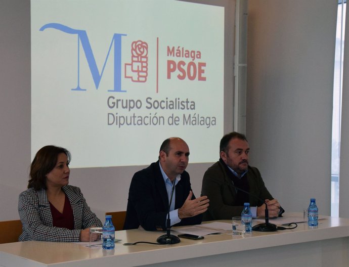 Conejo MErino y Guerrero PSOE Málaga diputación presupuestos rueda